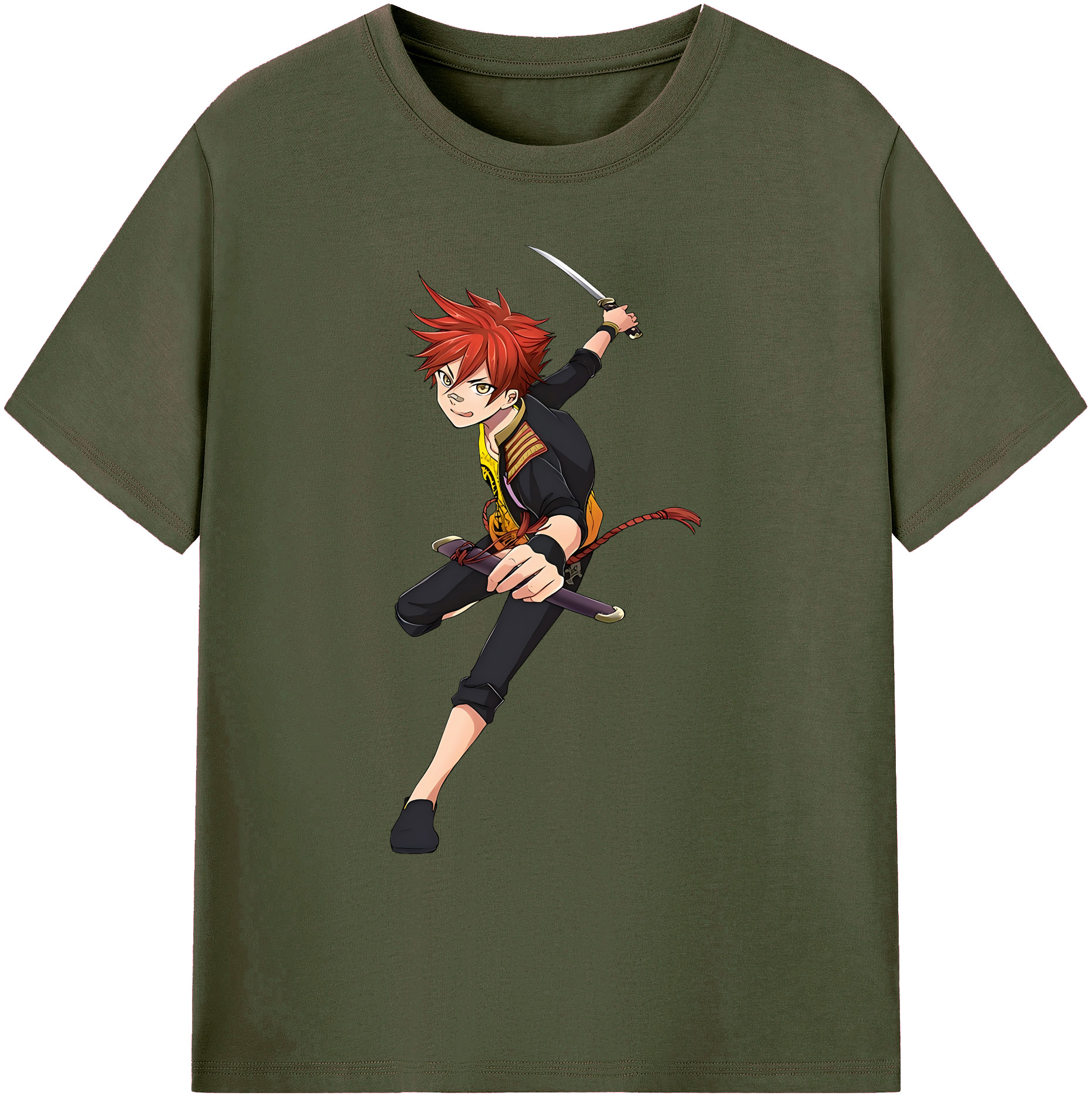 （画像用） 刀剣乱舞 Touken Ranbu 綿100％ メンズ半袖Tシャツ｜肌触りやわらか＆通気性